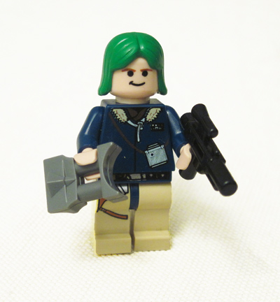 Lego Han Solo with Green Hair Lego Han Solo with Green Hair