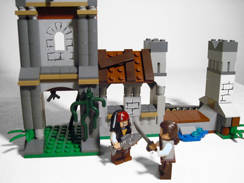 Lego Jack Sparrow fishfighting