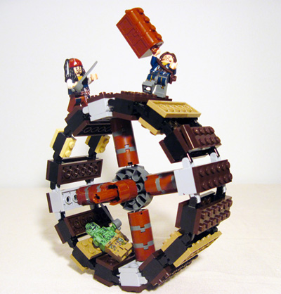 Lego 4183 The Mill swordfight on Wheel